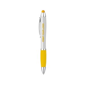 5233GIALLO Neon White - Penna Sfera Touch con led