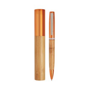 5570arancio Dermot - Penna Bamboo